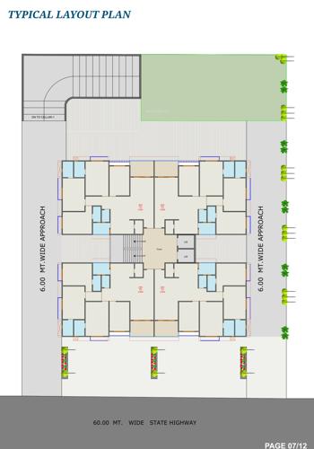  radhe-atlantis Radhe Atlantis Cluster Plan from 2nd to 13th Floor