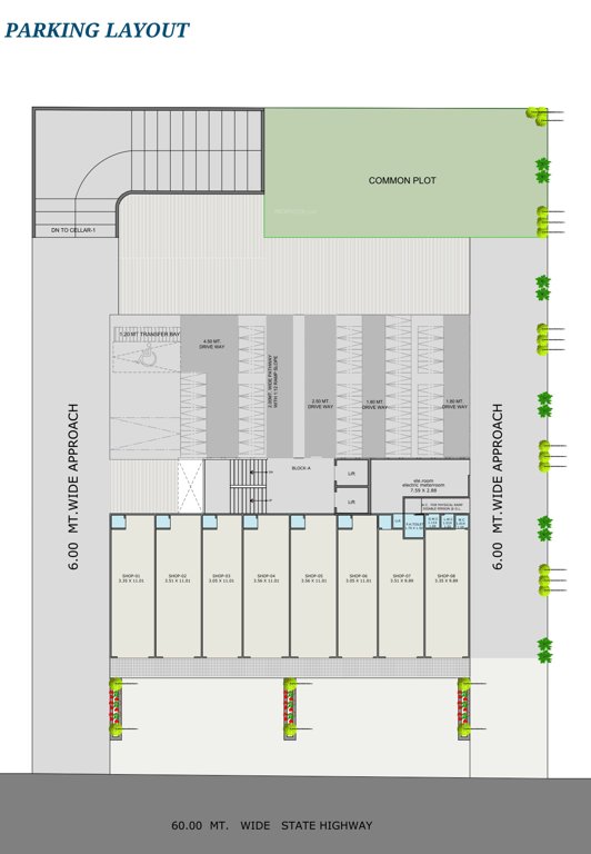  radhe atlantis Radhe Atlantis Parking Cluster Plan