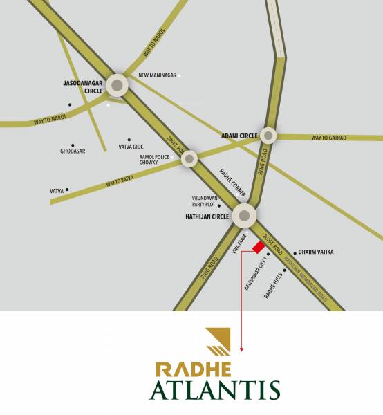  radhe-atlantis Location Plan