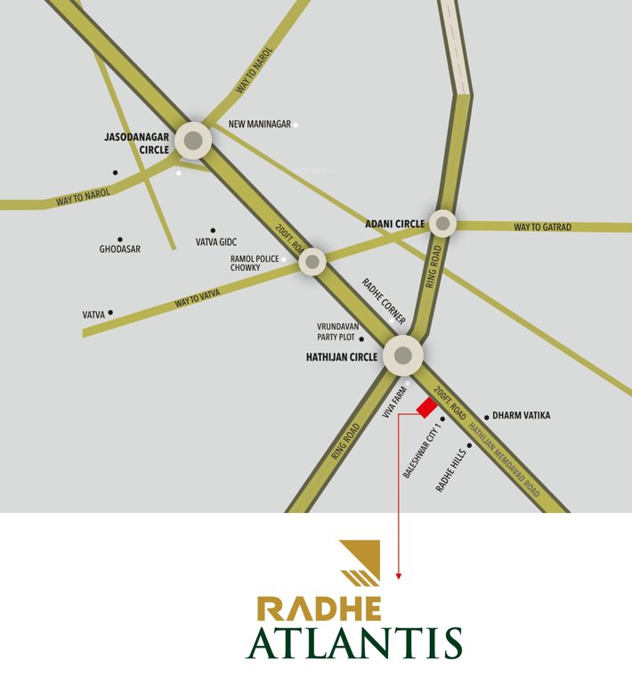  radhe atlantis Location Plan