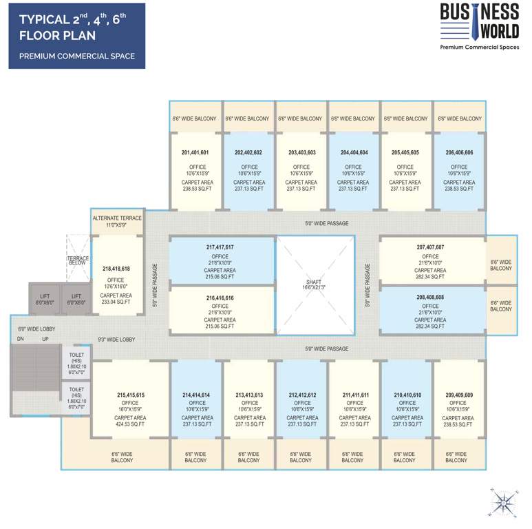  business world Business World Cluster Plan for Even Floor
