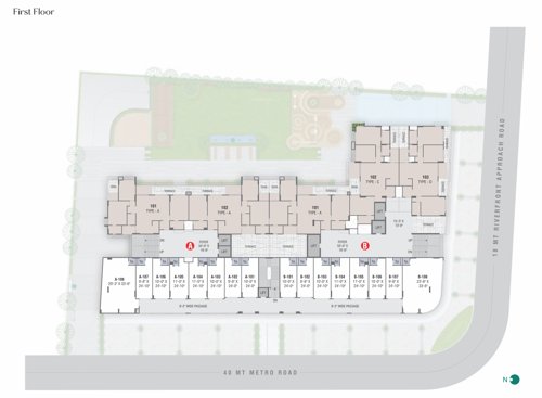  ayunam-sarita Block A + B Cluster Plan For 1st Floor