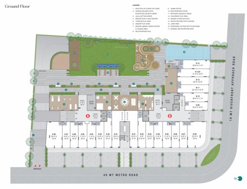  ayunam-sarita Block A + B Cluster Plan For Ground Floor