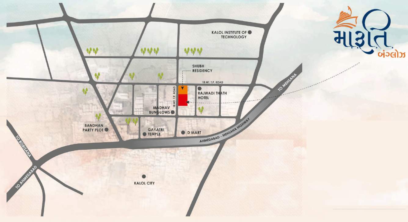  bunglows Location Plan