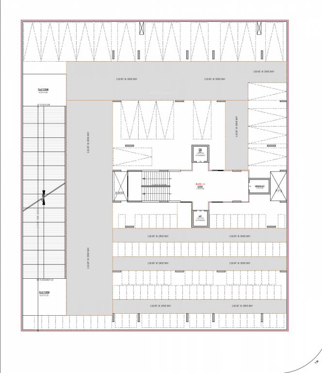  the glorious Block A Cluster Plan For 1st basement
