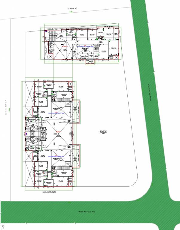  treetops Block A & B Cluster Plan for 12th Floor