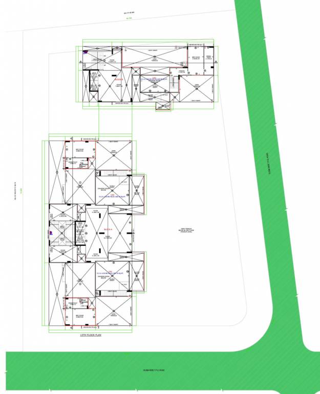  treetops Block A & B Cluster Plan for 13th Floor