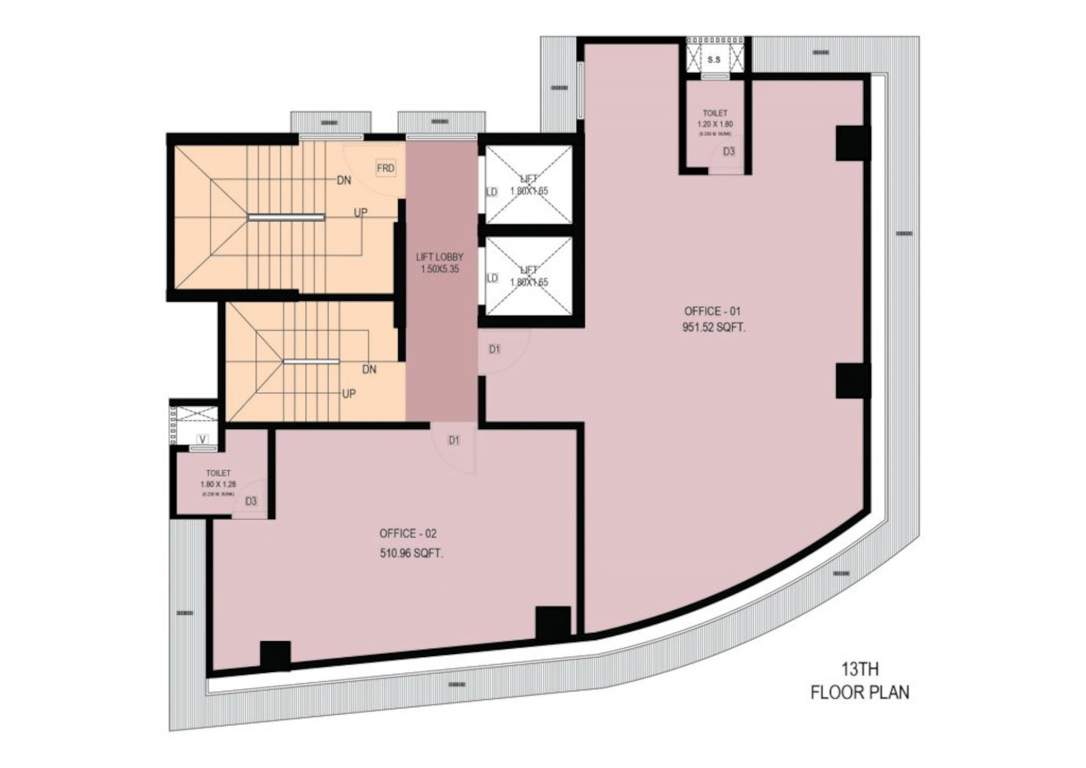  platina Platina Cluster Plan for 13th Floor