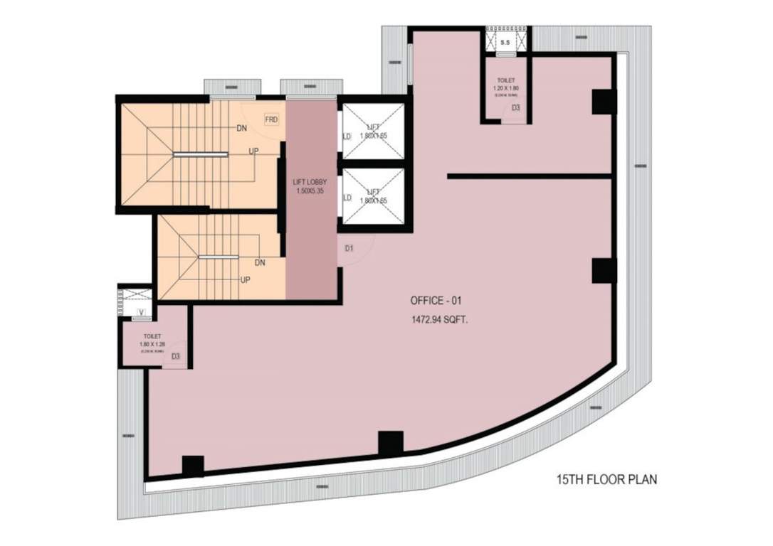  platina Platina Cluster Plan for 15th Floor