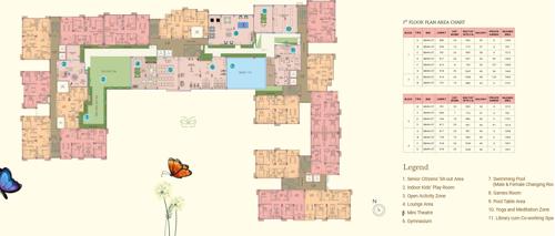  city-madhyamgram Tower 1 Cluster Plan