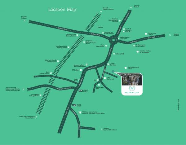  city-madhyamgram Location Plan