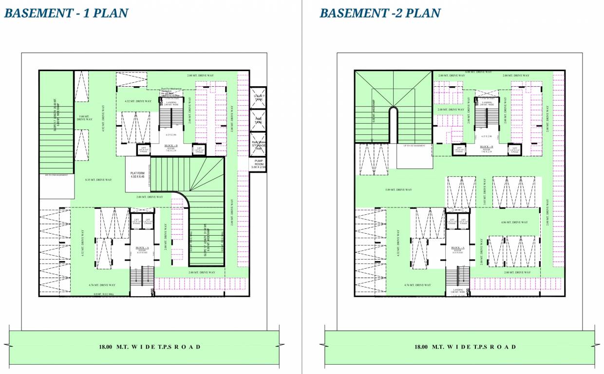  sky Block A And Block B Basement Cluster Plan