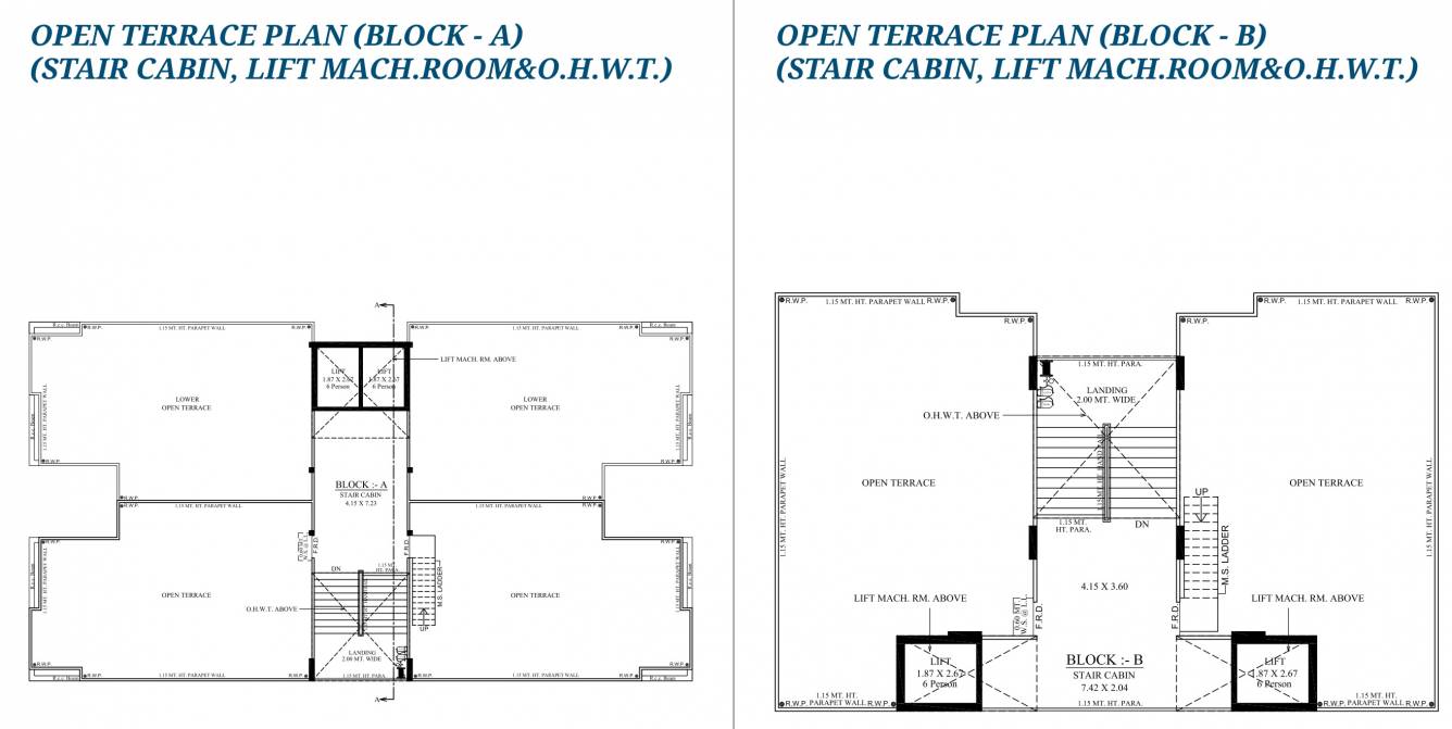  sky Block A And Block B Terrace  Cluster Plan