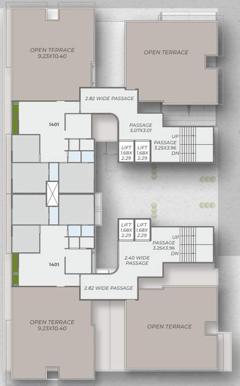  skyline Block A And B Cluster Plan For 14th Floor