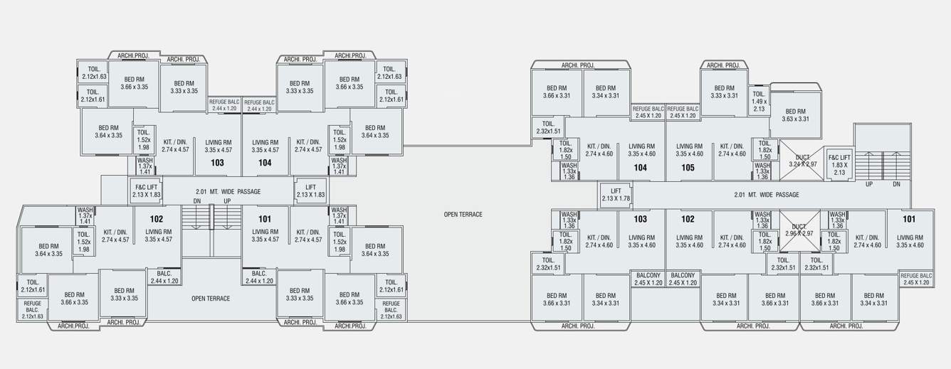  sanidhya aster Tower A Cluster Plan For 1st Floor