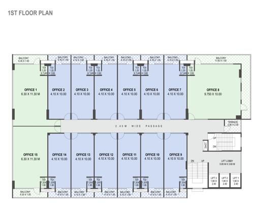  city-center City Center Cluster Plan for 1st Floor