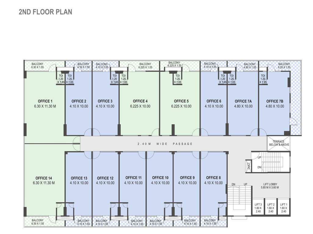  city center City Center Cluster Plan for 2nd Floor