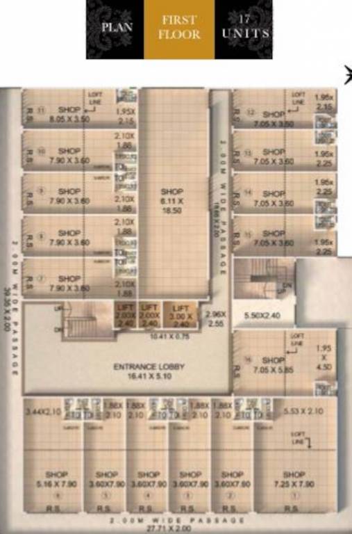  galleria First Floor Cluster Plan