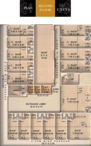  galleria Second Floor Cluster Plan
