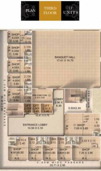 galleria Third Floor Cluster Plan