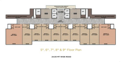  zion Zion Cluster Plan from 5th to 9th Floor