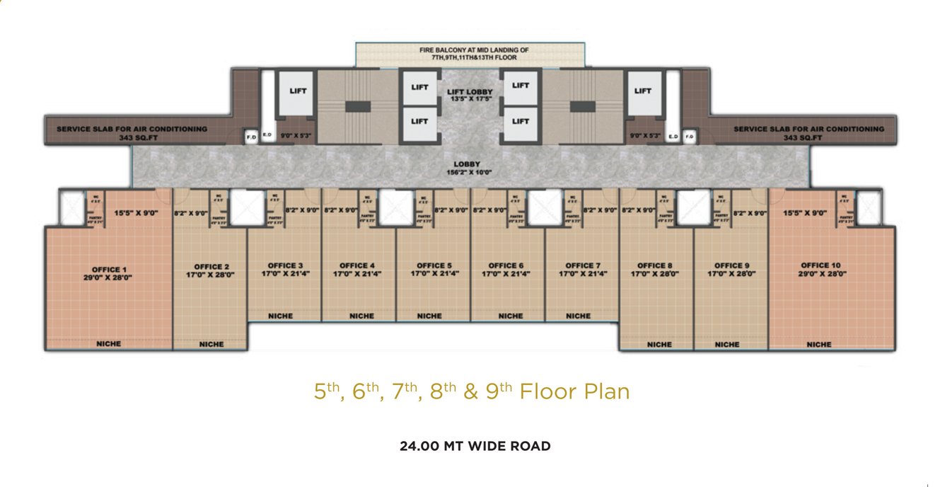  zion Zion Cluster Plan from 5th to 9th Floor