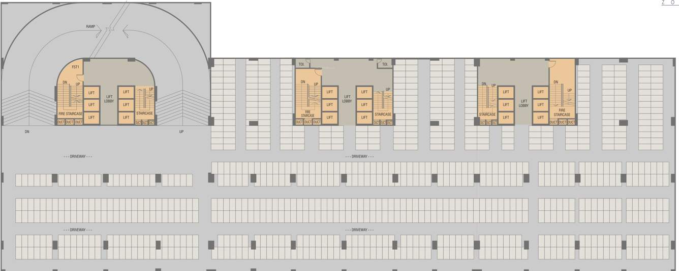  amar business zone Wing A,B,C Cluster Plan For 2nd Floor