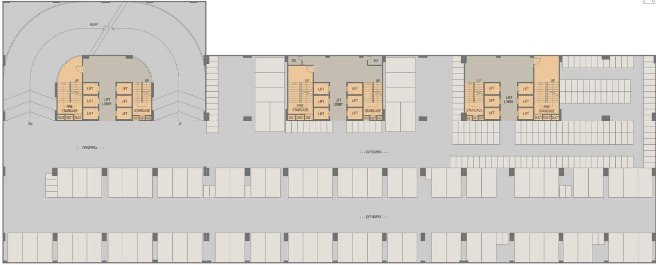  amar business zone Wing A,B,C Cluster Plan From 3rd,4th And 6th Floor