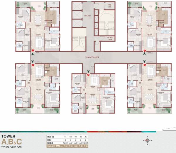  aria Aria Block A To C Typical Cluster Plan
