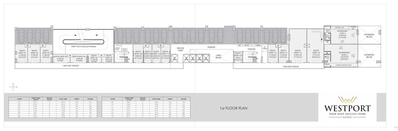  westport Westport Cluster Plan for 1st Floor