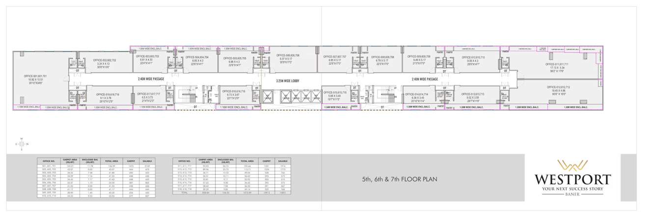  westport Westport Cluster Plan from 5th to 7th Floor