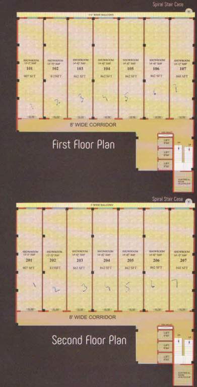  city point City Point Cluster Plan from 1st to 2nd Floor