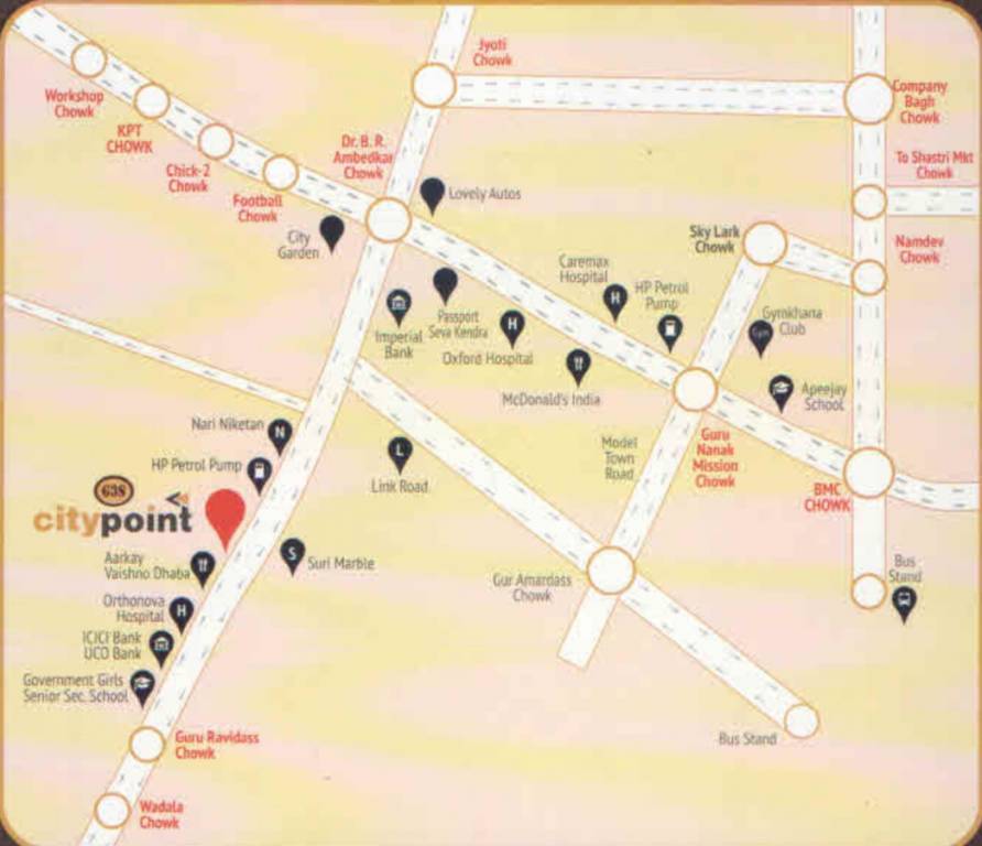  city point Location Plan