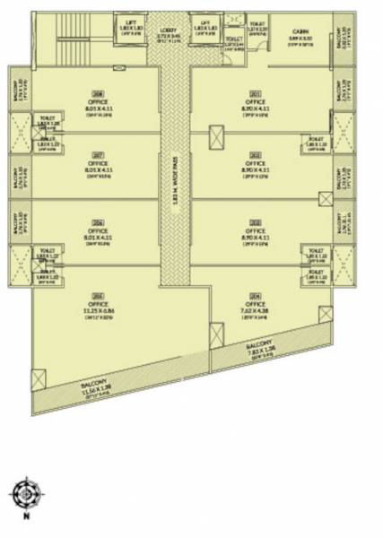  ten-square Ten Square Cluster Plan from 2nd to 4th Floor
