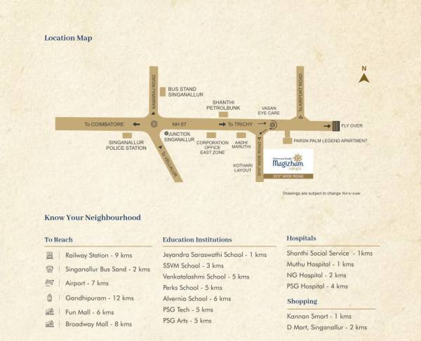  paradise-magizham Location Plan