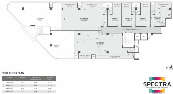  spectra Spectra First Floor Cluster Plan