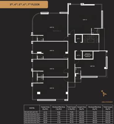  conclave Conclave Cluster Plan from 3rd to 7th Floor