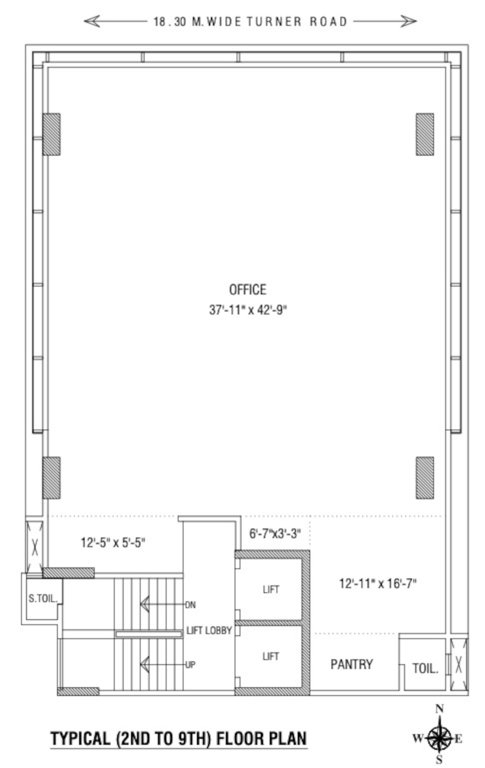  kalpak Kalpak Cluster Plan From 2nd To 9th Floor
