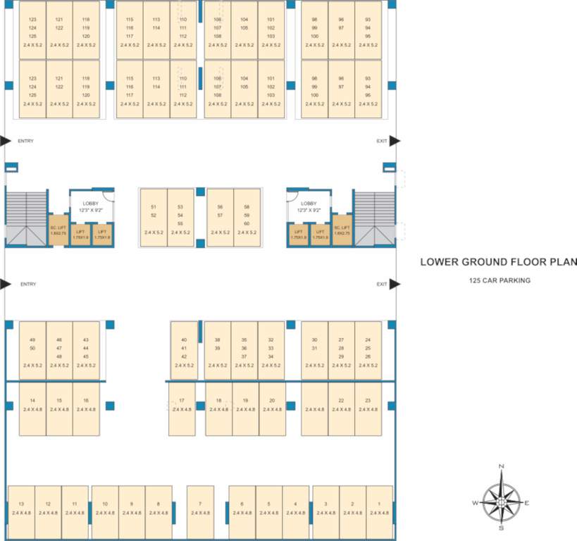  10 biz park 10 Biz Park Lower Ground Cluster Plan