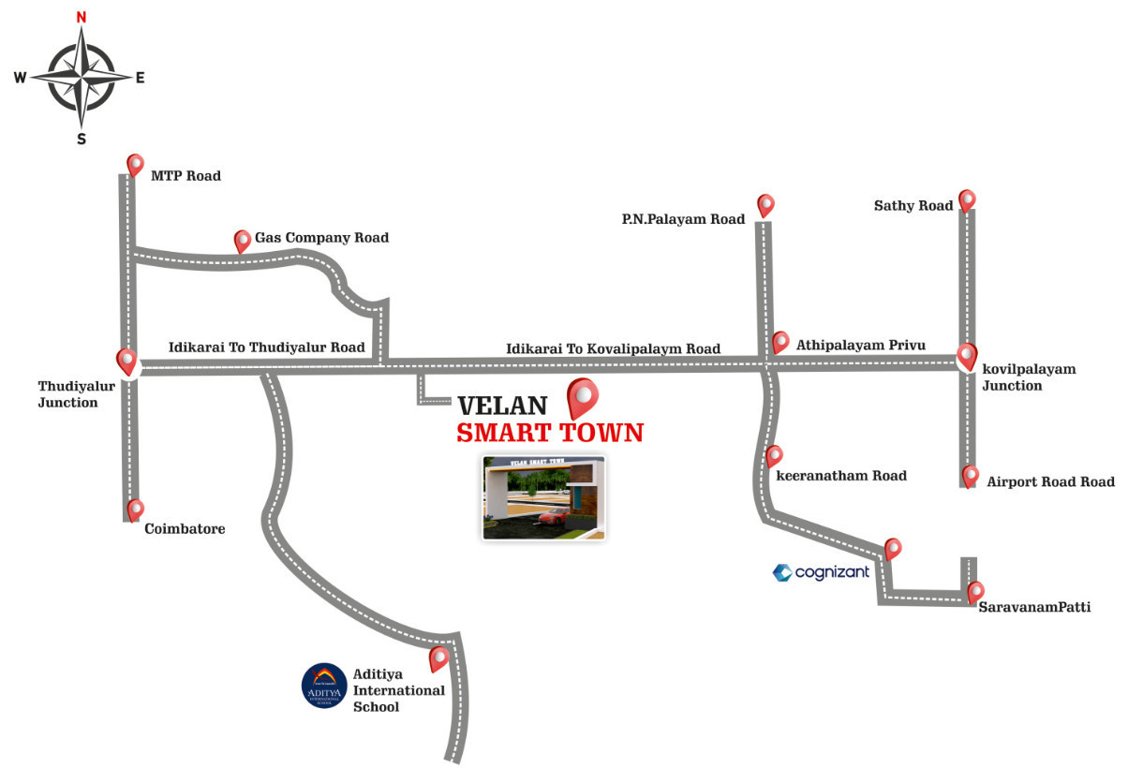  velan smart town Location Plan