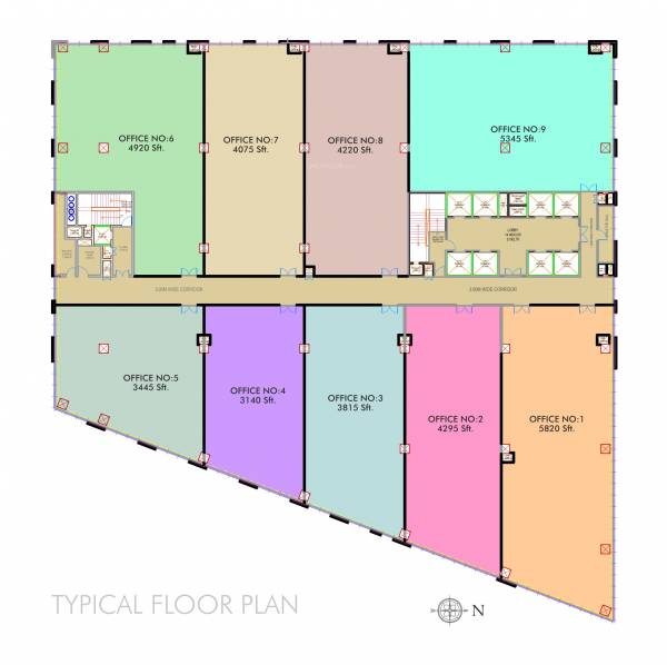  fountainhead Fountainhead Cluster Plan for Typical Floor
