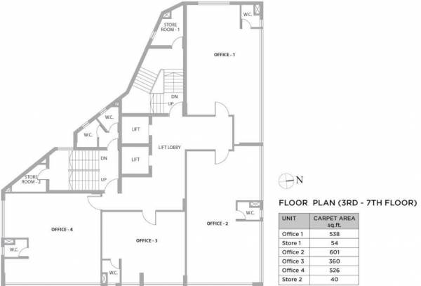  dominion Cluster Plan From 3rd To 7th Floor