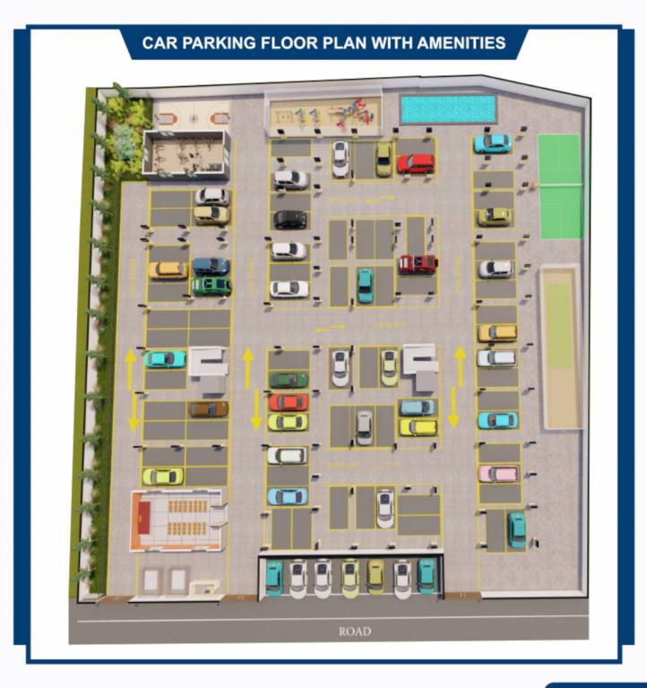  krishna residency Block A And Block B Stilt Cluster Plan