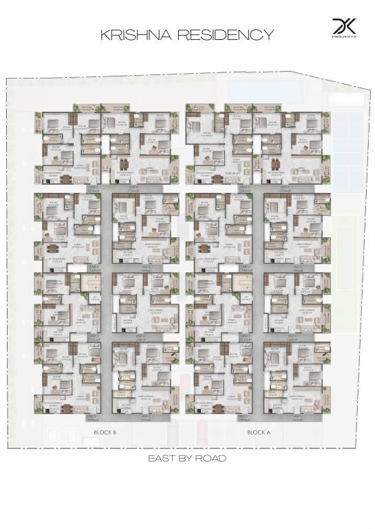  krishna residency Block A Cluster Plan