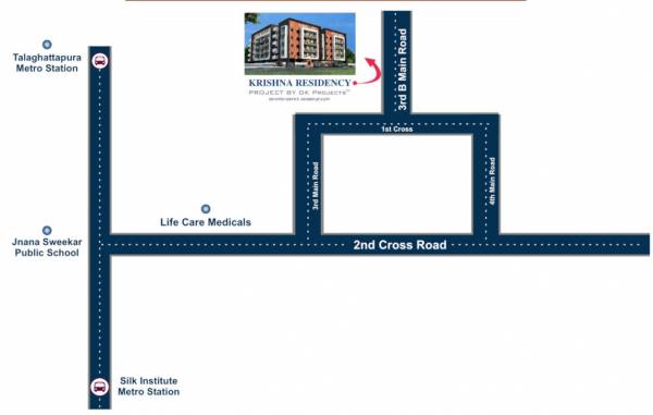  krishna-residency Location Plan