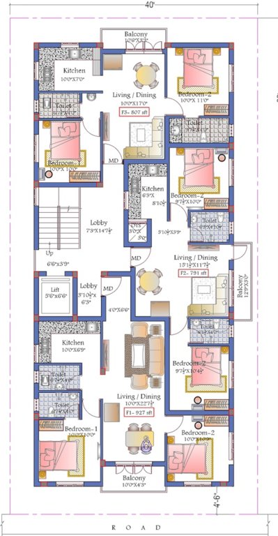  residency Residency Cluster Plan from 1st to 2nd Floor