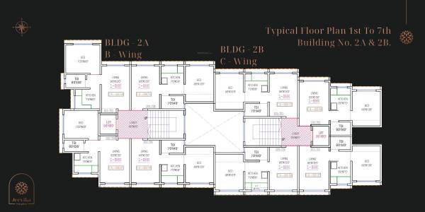  jeevika-heights Building No 1 Cluster Plan