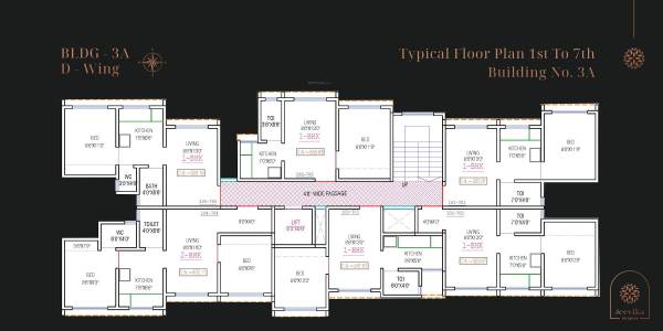  jeevika-heights Building No 1 Cluster Plan