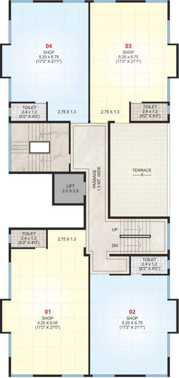  laxmi enclave Laxmi Enclave Cluster Plan From 2nd To 5th Floor