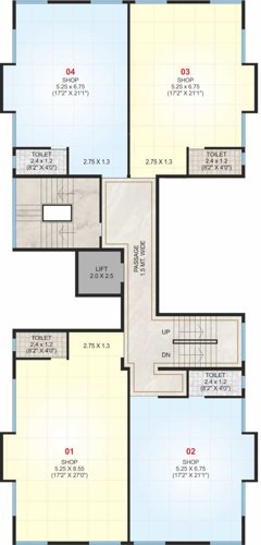 laxmi-enclave Laxmi Enclave Cluster Plan From 3rd To 6th Floor